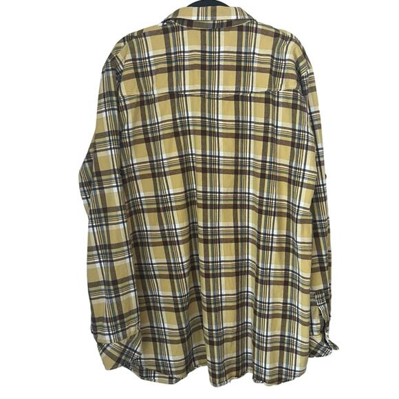 Plaid yellow versatile women’s flannel size 2XL Matchstick - Picture 4 of 7